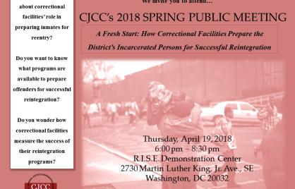 CJCC 2018 Spring Public Meeting